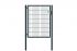 Vrata s cevnim okvirjem Basic 1-krilna - Opis: antracit prevlečeno, svetla širina: ca. 87 cm, skupna širina: ca. 107 cm, višina: 143 cm