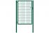 Vrata s cevnim okvirjem Basic 1-krilna - Opis: zeleno prevlečeno, svetla širina: ca. 87 cm, skupna širina: ca. 107 cm, višina: 163 cm