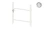 Alu okvir vrat 1-krilna brez polnila (Profil: 63 mm) - višina krila: 940-1500 mm, naslon: levo, barva: bela