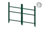 Okvir za vrata iz aluminija-brez polnila - 2-krilna (profil: 63 mm) - višina krila: 1440-2000 mm, naslon: desno, barva: zelena