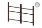 Okvir za vrata iz aluminija-brez polnila - 2-krilna (profil: 63 mm) - višina krila: 1440-2000 mm, naslon: desno, barva: čokoladno rjava
