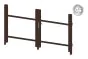 Okvir za vrata iz aluminija-brez polnila - 2-krilna (profil: 63 mm) - višina krila: 940-1500 mm, naslon: levo, barva: čokoladno rjava