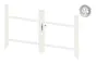Okvir za vrata iz aluminija-brez polnila - 2-krilna (profil: 63 mm) - višina krila: 940-1500 mm, naslon: levo, barva: bela