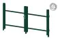 Okvir za vrata iz aluminija-brez polnila - 2-krilna (profil: 63 mm) - višina krila: 940-1500 mm, naslon: desno, barva: zelena