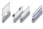 Steklena ograja čelna montaža - eloksiran aluminij -  Izvedba: za predhodno montažo, za debelino stekla: 20,76-21,52 mm, dolžina: 5 m