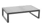 kavna mizica 2-sed Lisbon iz aluminija - barva: sivi aluminij, mere: 1180 x 690 x 320 mm