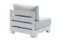 lounge foteljema London iz aluminija - barva: bela, mere: 770 x 840 x 670 mm