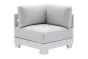 lounge vogalnim kavčem London iz aluminija - barva: bela, mere: 840 x 840 x 670 mm