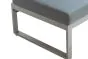 lounge sofa 2-sed desno Lissabon iz aluminija - barva aluminija: siva aluminij, barva blaga: temno siva