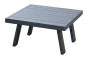 kvadratna klubska mizica Lissabon iz aluminija - barva: antracit, mere: 710 x 710 x 380 mm