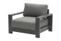 lounge foteljema London iz aluminija - barva: antracit, mere: 1010 x 840 x 670 mm