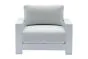 lounge foteljema London iz aluminija - barva: bela, mere: 1010 x 840 x 670 mm
