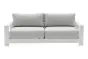 lounge sofa 2-sed London iz aluminija - barva: bela, mere: 1780 x 840 x 670 mm