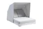 Sončni otok London iz aluminija - barva: bela, mere: 2090 x 1460 x 1490 mm