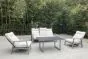 Vrtni stol Rom z oblazinjenjem & nastavljivo hrbtišče  iz aluminija - barva: sivi aluminij, globina: 790 mm, širina: 740 mm, višina: 960mm