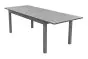 Vrtna miza Turin iz aluminija - barva: sivi aluminij, dolžina: 2400 / 1800 mm, širina: 900 mm, višina: 760 mm