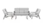 Klubska mizica Verona iz aluminija - barva: sivi aluminij, dolžina: 1400 mm, širina: 700 mm, višina: 460 mm