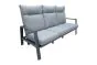 Vrtna sofa Venedig 3-sed z oblazinjenjem iz aluminija - barva: antrazit, globina: 790 mm, širina: 1930 mm, višina: 960 mm