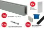 Steklena ograja talna montaža - za talno montažo, za jakost stekla: 20,76-21,52 mm, dolžina: 3 m
