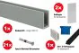 Steklena ograja talna montaža - za talno montažo, za jakost stekla: 20,76-21,52 mm, dolžina: 5 m