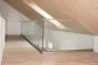 Steklena ograja čelna montaža - eloksiran aluminij -  Izvedba: za predhodno montažo, za debelino stekla: 16,76-17,52 mm, dolžina: 5 m