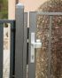 Enokrilna vrata za kovinsko ograjo Dallas - višina: 125 cm