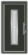 Vhodna vrata iz alu - Alu Star 3 antracit - 1100 x 2100 mm (š x v), odpiranje znotraj: desno