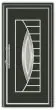 Vhodna vrata iz alu - Alu Star 4 antracit - 1100 x 2100 mm (š x v), odpiranje znotraj: levo