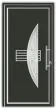 Vhodna vrata iz alu - Alu Star 5 antracit - 1100 x 2100 mm (š x v), odpiranje znotraj: desno
