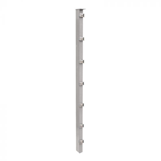 Ograjni steber model P - cinkano ali barvano: cinkano, za višino ograje v cm: 163, dolžina v cm: 220, pritrdilne točke: 9