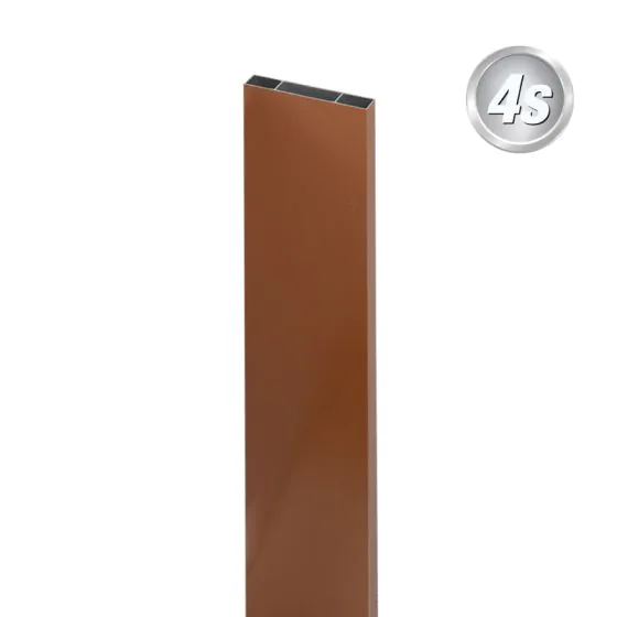 Alu prečne deske - 120 x 20 mm - barva: rjava, dolžina: 100 cm, višina: 12 cm