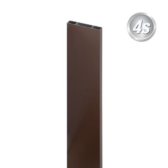 Alu prečne deske - 120 x 20 mm - barva: čokoladno rjava, dolžina: 100 cm, višina: 12 cm