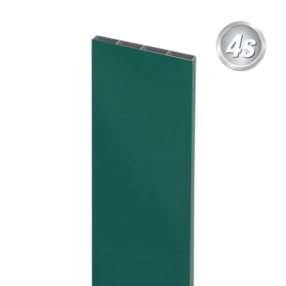 Alu prečne deske - 200 x 20 mm - barva: zelena, dolžina: 100 cm, višina: 20 cm
