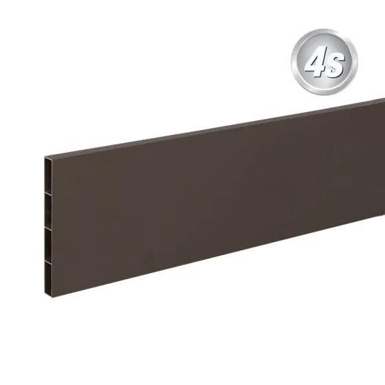 Alu prečne deske - 200 x 20 mm - barva: čokoladno rjava, dolžina: 100 cm, višina: 20 cm