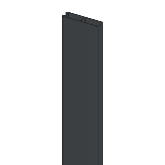 Zaključni profil utor-pero 20 mm - barva: antracit, dolžina: 250 cm: 