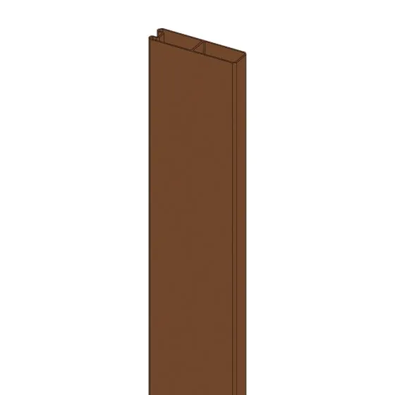 Zaključni profil utor-pero 20 mm - barva: rjava, dolžina: 300 cm: 