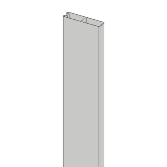 Zaključni profil utor-pero 20 mm - barva: siva, dolžina: 300 cm: 