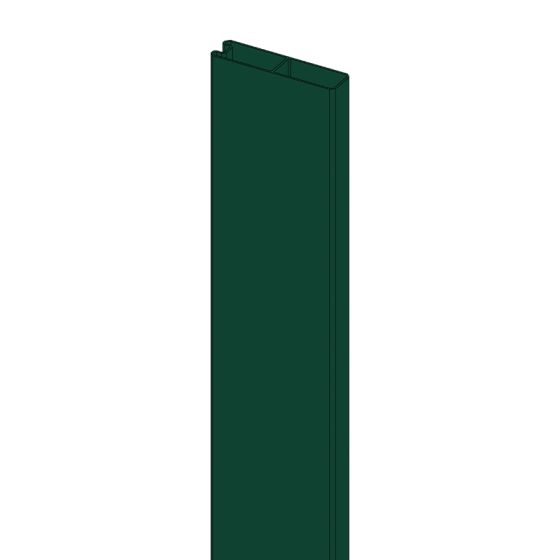 Zaključni profil utor-pero 20 mm - barva: zelena, dolžina: 250 cm: 