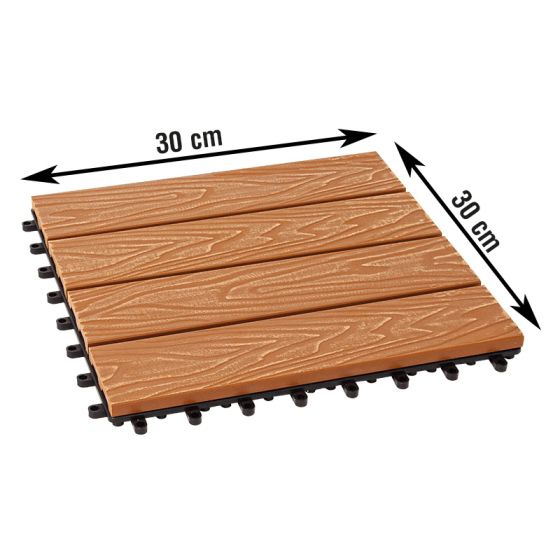 WPC ploščice za teraseOslo - prerez: 300 x 300 mm