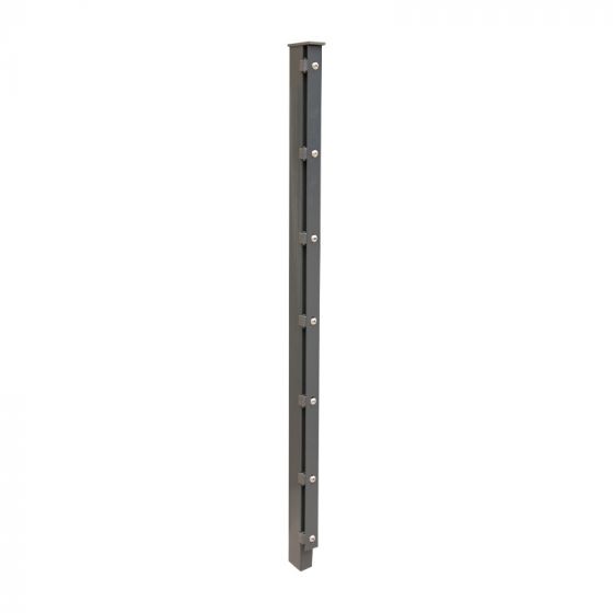 Ograjni steber David A - cinkano ali barvano: barvano antracit, za višino ograje v cm: 143, dolžina v cm: 200, pritrdilne točke: 8