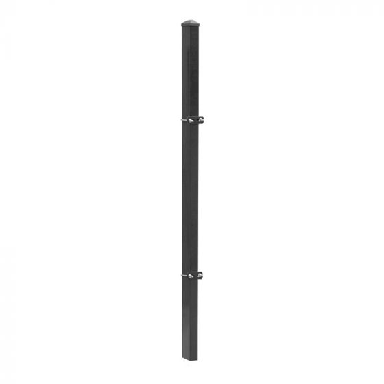 Ograjni steber model U - cinkano ali barvano: barvano antracit, za višino ograje v cm: 163, dolžina v cm: 220, pritrdilne točke: 3