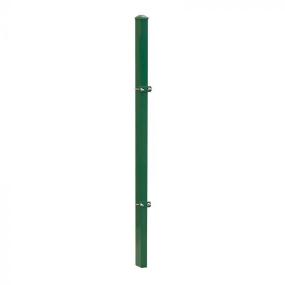Ograjni steber model U - cinkano ali barvano: barvano zeleno, za višino ograje v cm: 123, dolžina v cm: 170, pritrdilne točke: 3