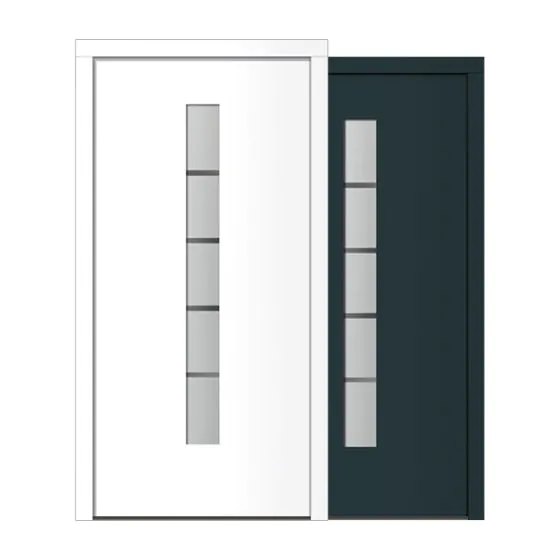 Aluminijasto-plastična vhodna vrata Fortuna - 1100 x 2100 mm (Š x V)