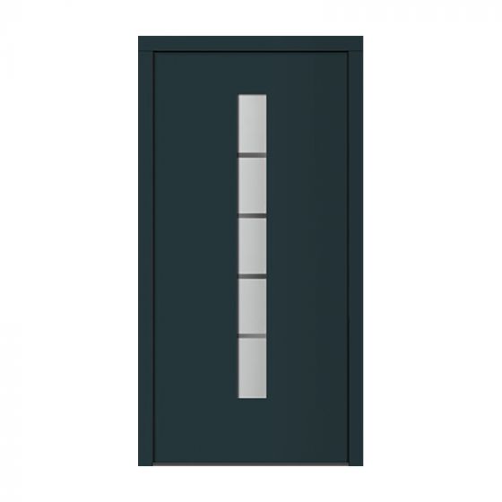 Vhodna vrata Alu Pro - Merkur - Barva: bela, odpiranje znotraj: levo po DIN-u