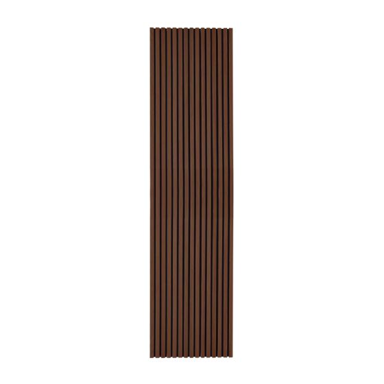 akustične plošče - Model: temno dimljen hrast - furnir iz pravega lesa, Dimenzije: 2400 x 600 x 22 mm, kosov: 4, Vsebina paketa: pribl. 5,76 m²