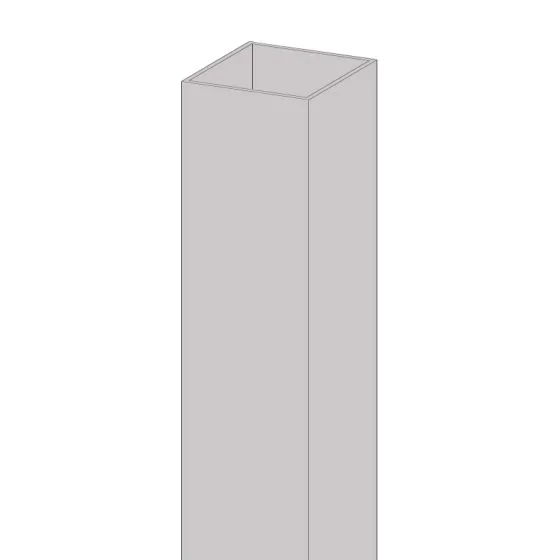 Alu steber 100 x 100 x 4 mm
