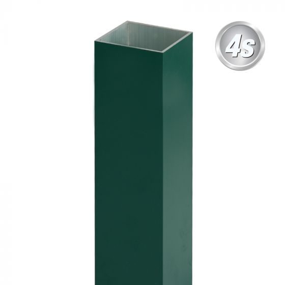 Alu steber 100 x 100 x 4 mm - barva: zelena, dolžina: 300 cm