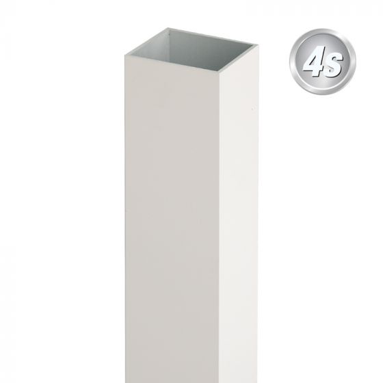 Alu steber 100 x 100 x 4 mm - barva: siva, dolžina: 75 cm