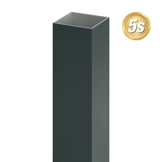 Alu steber 100 x 100 x 4 mm - barva: antracit, dolžina: 100 cm