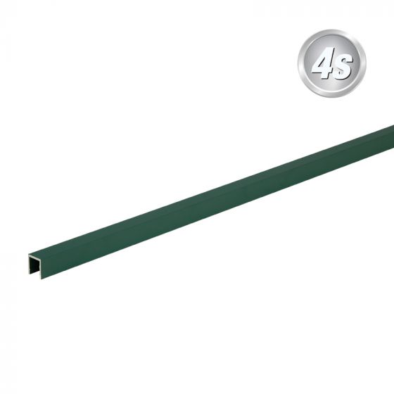 Alu U-profil - barva: zelena, dolžina: 200 cm